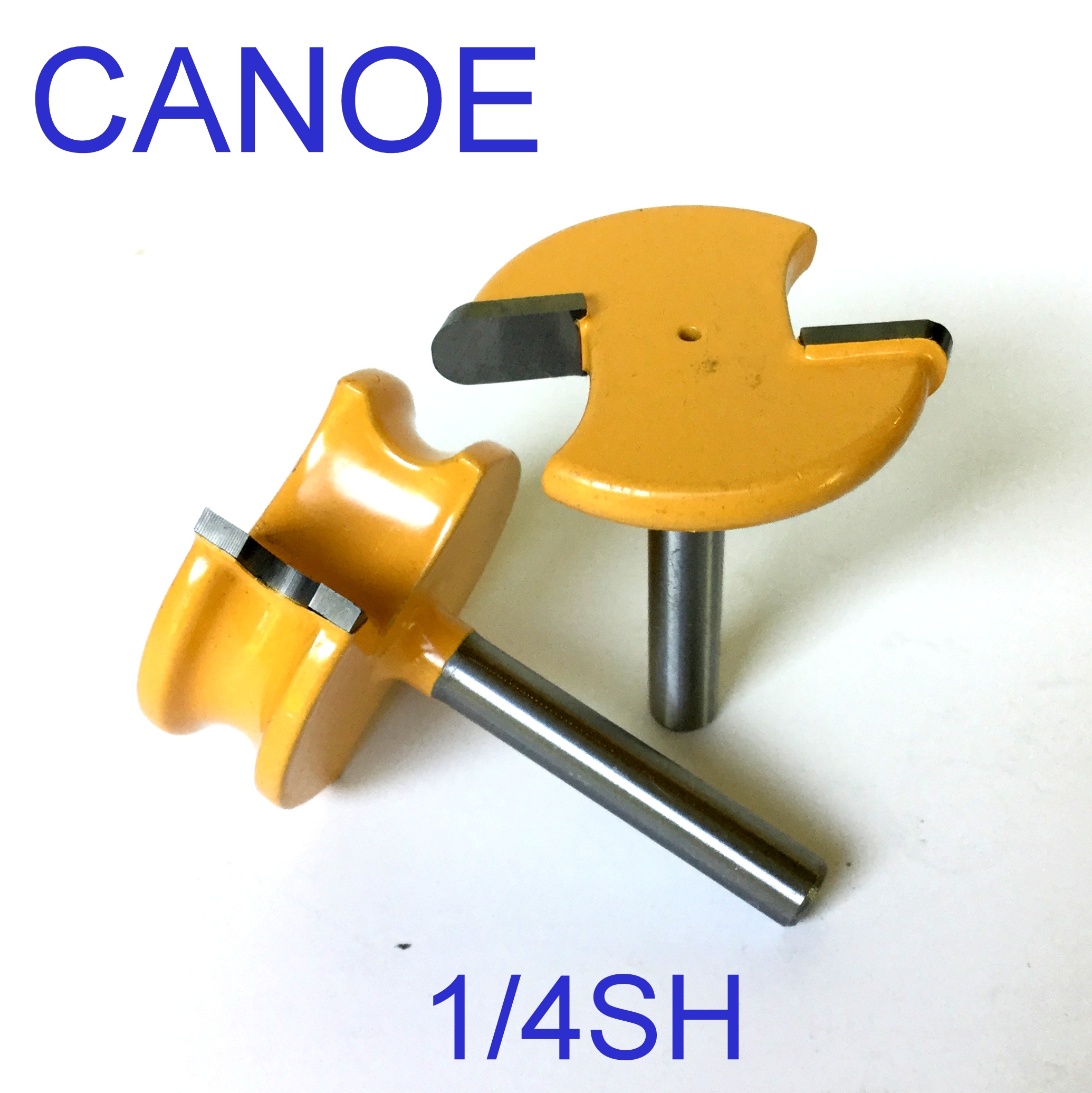 2 pc 1/4" Shank 1/4" Diameter Flute & Bead Canoe Router Bit Set S eBay