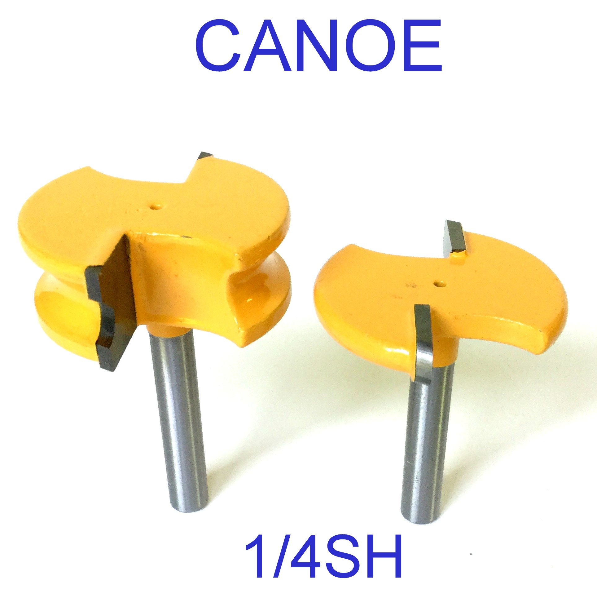 2 pc 1/4" Shank 1/4" Diameter Flute & Bead Canoe Router Bit Set S eBay