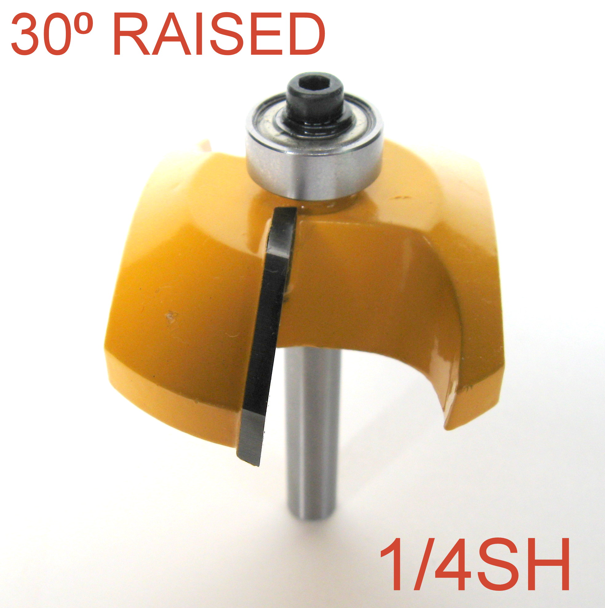1 pc 1/4" Shank 30° Straight Bevel Raised Panel Router Bit S