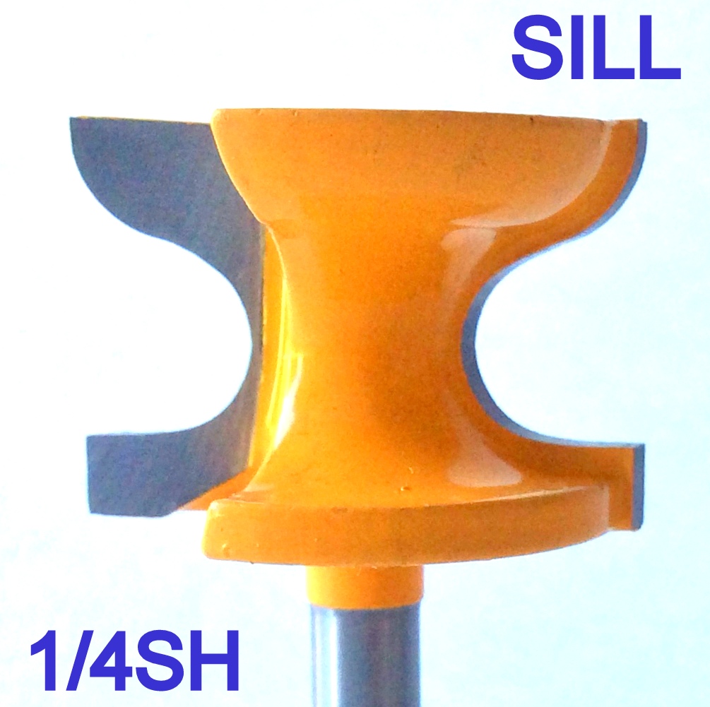 1 pc 1/4" SH Window Sill, Stool Molding & Door Pull Edge Router Bit sct