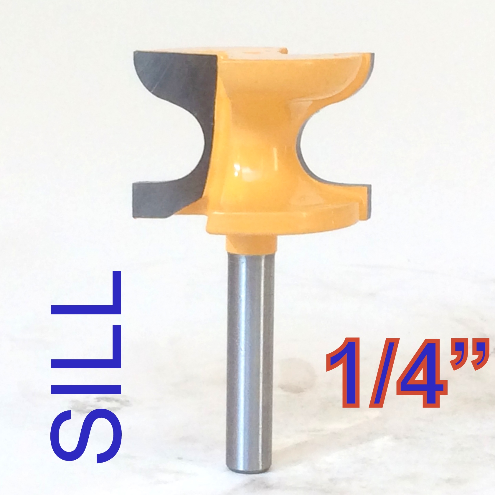 1 pc 1/4" SH Window Sill, Stool Molding & Door Pull Edge Router Bit sct
