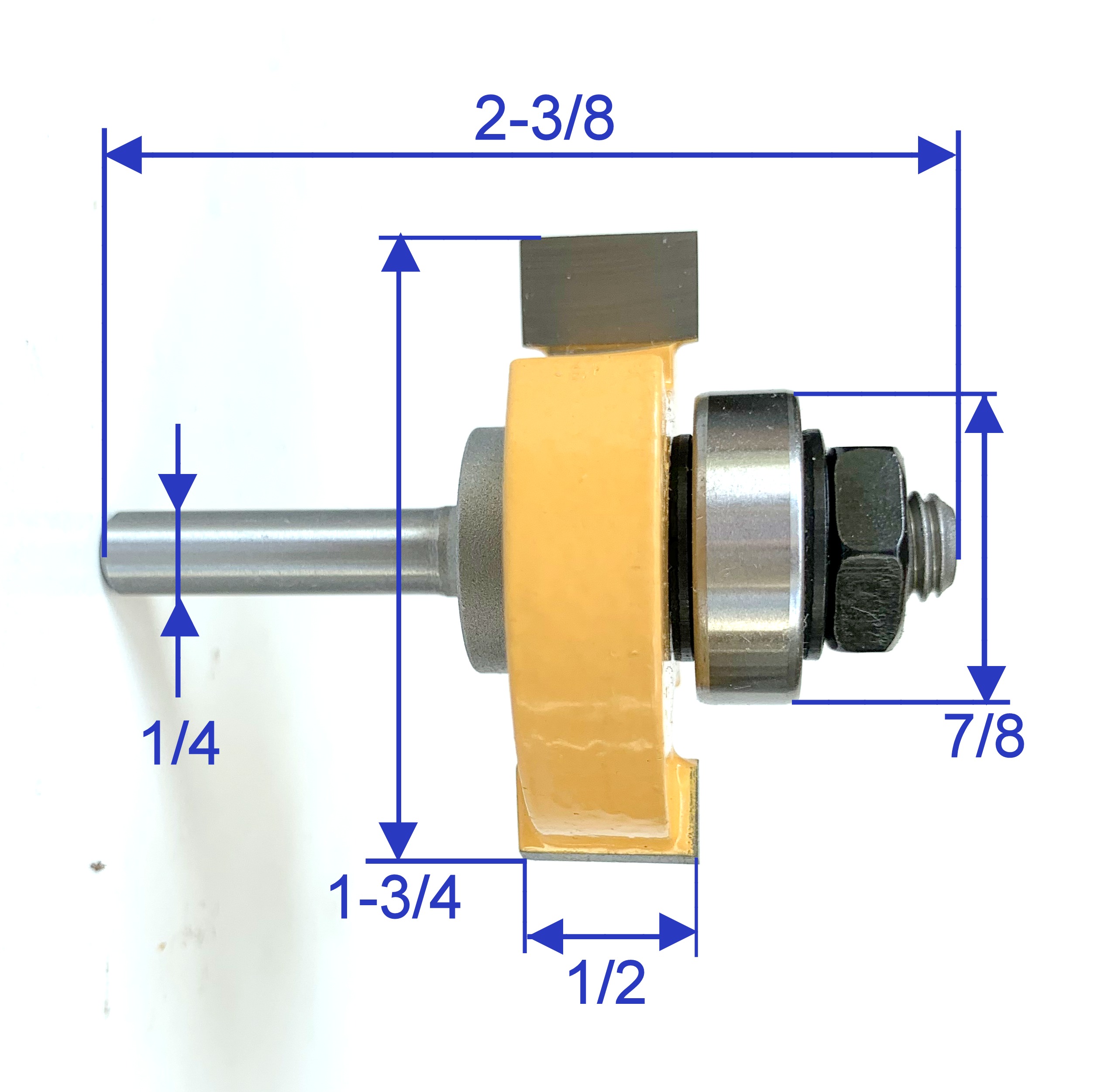 1pc 1/4" shank 1/2" Width 7/16 Depth Slot Groove Still Router Bit eBay