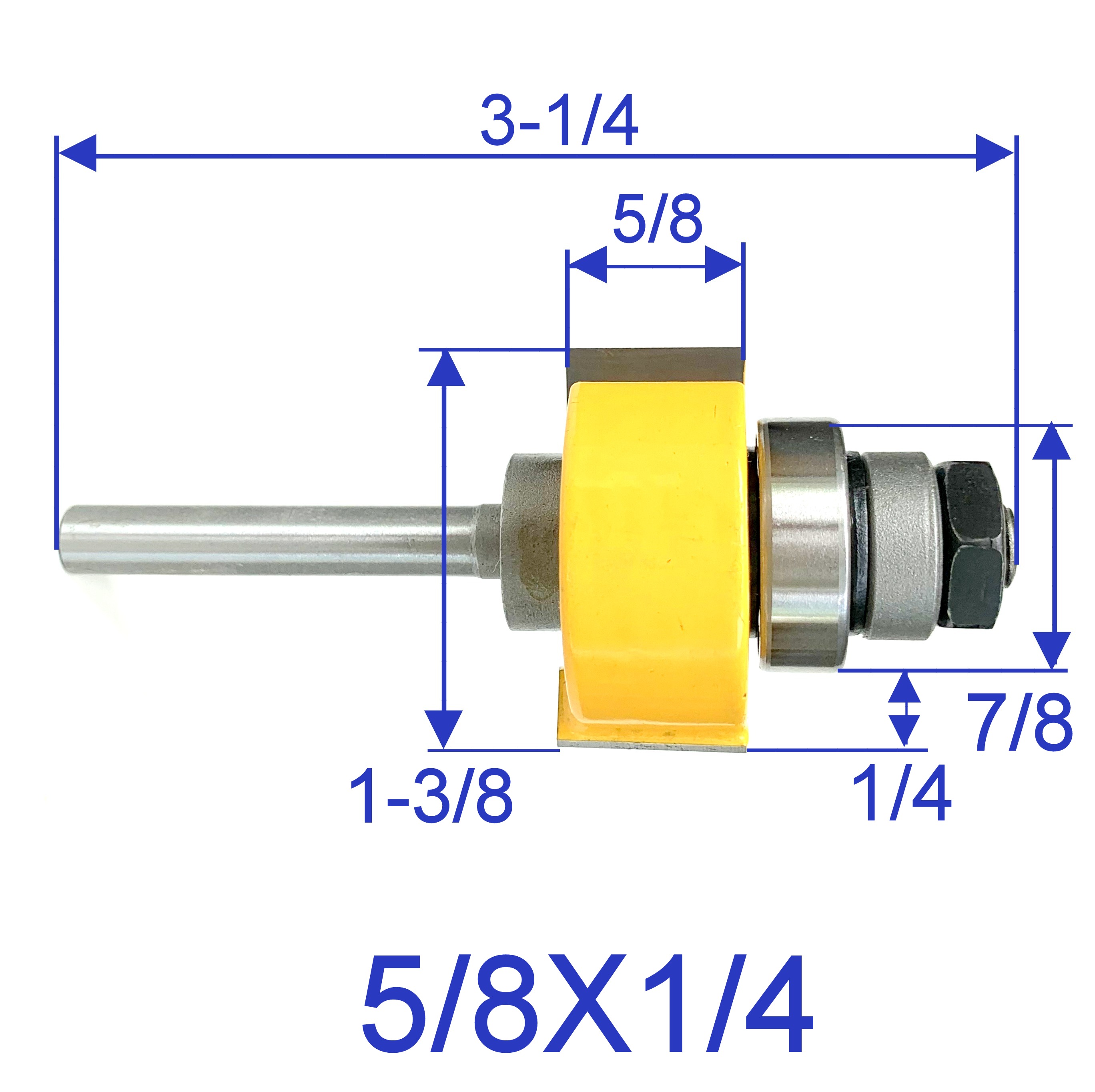 1pc 1/4" shank 1/2" Width 7/16 Depth Slot Groove Still Router Bit eBay