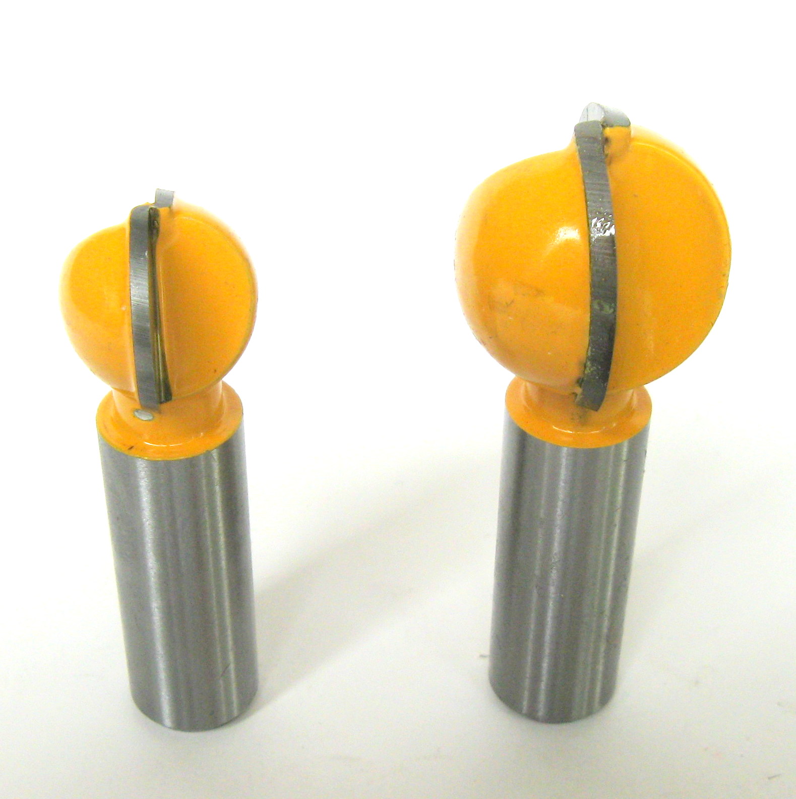 2PC 1/2" SH 3/4" and 1" Diameter Plunging Ball End Router Bit sct888