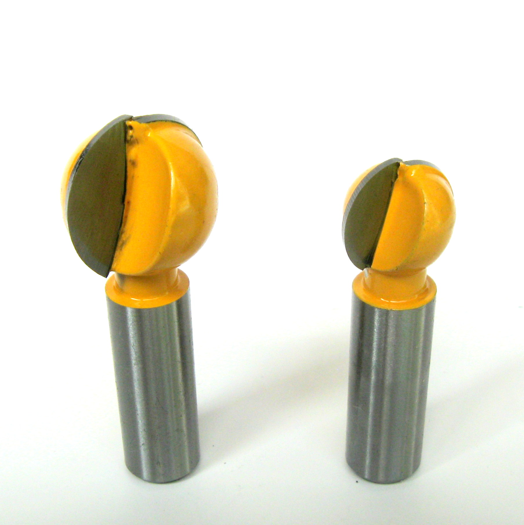 2PC 1/2" SH 3/4" and 1" Diameter Plunging Ball End Router Bit sct888