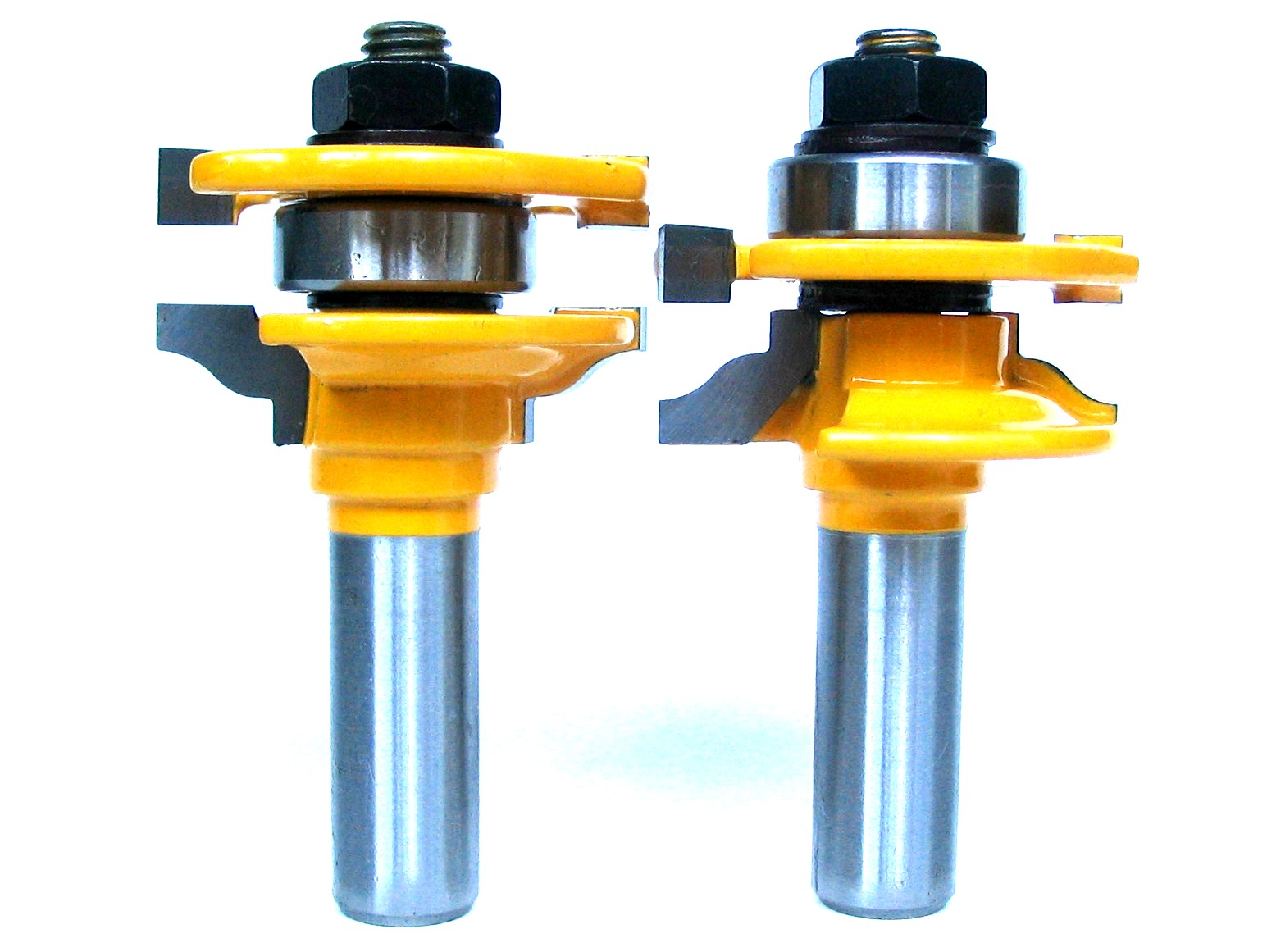 Drillpro 3 Stks 8mm Shank Ogee Rail En Stijl Router Bit Set Hardmetalen Houtbewerking Cutter Rotary Tool