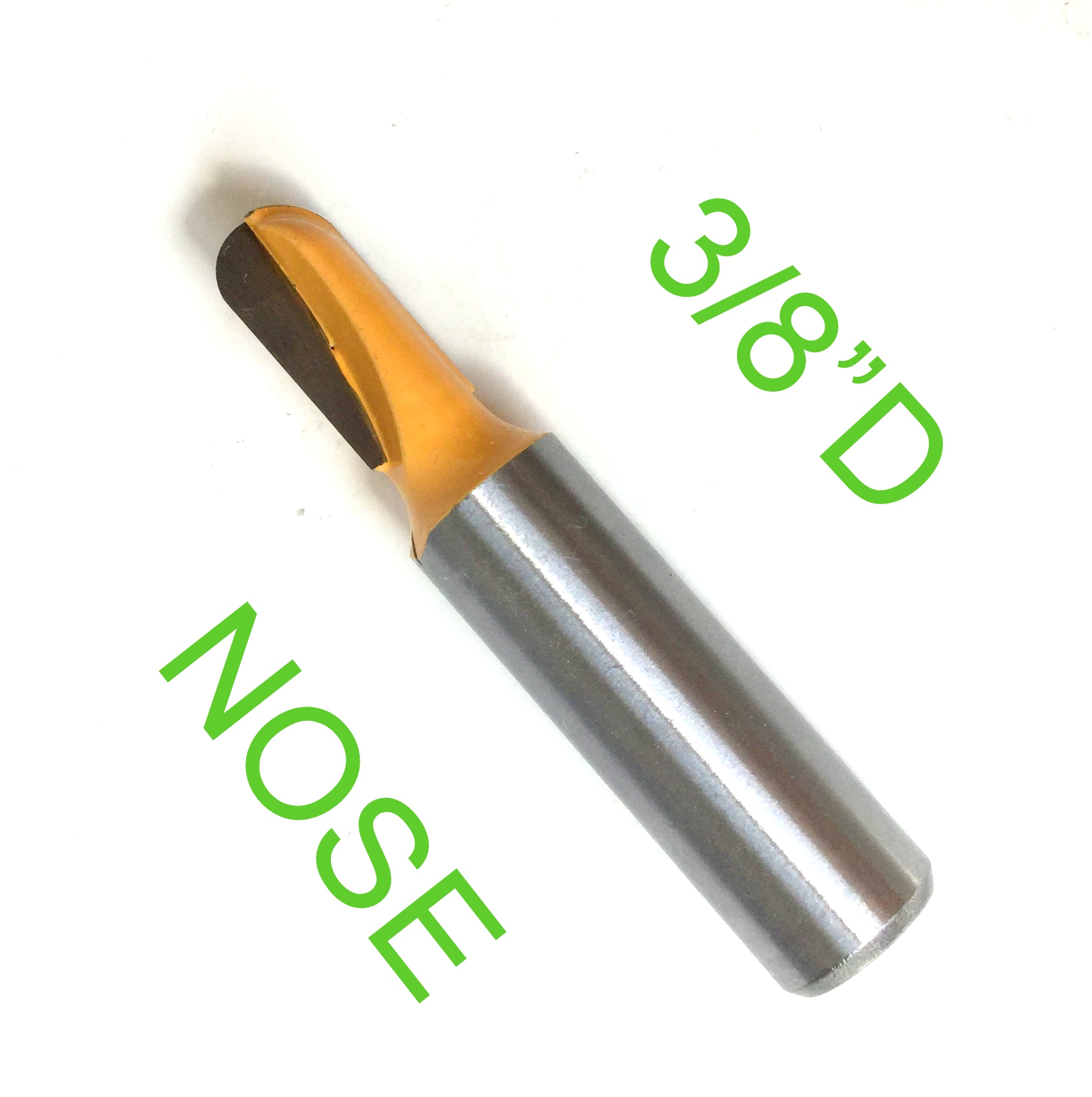 1pc 1/2" Shank 3/8" Diameter 3/4" Long Ball Round Nose Router Bit sct