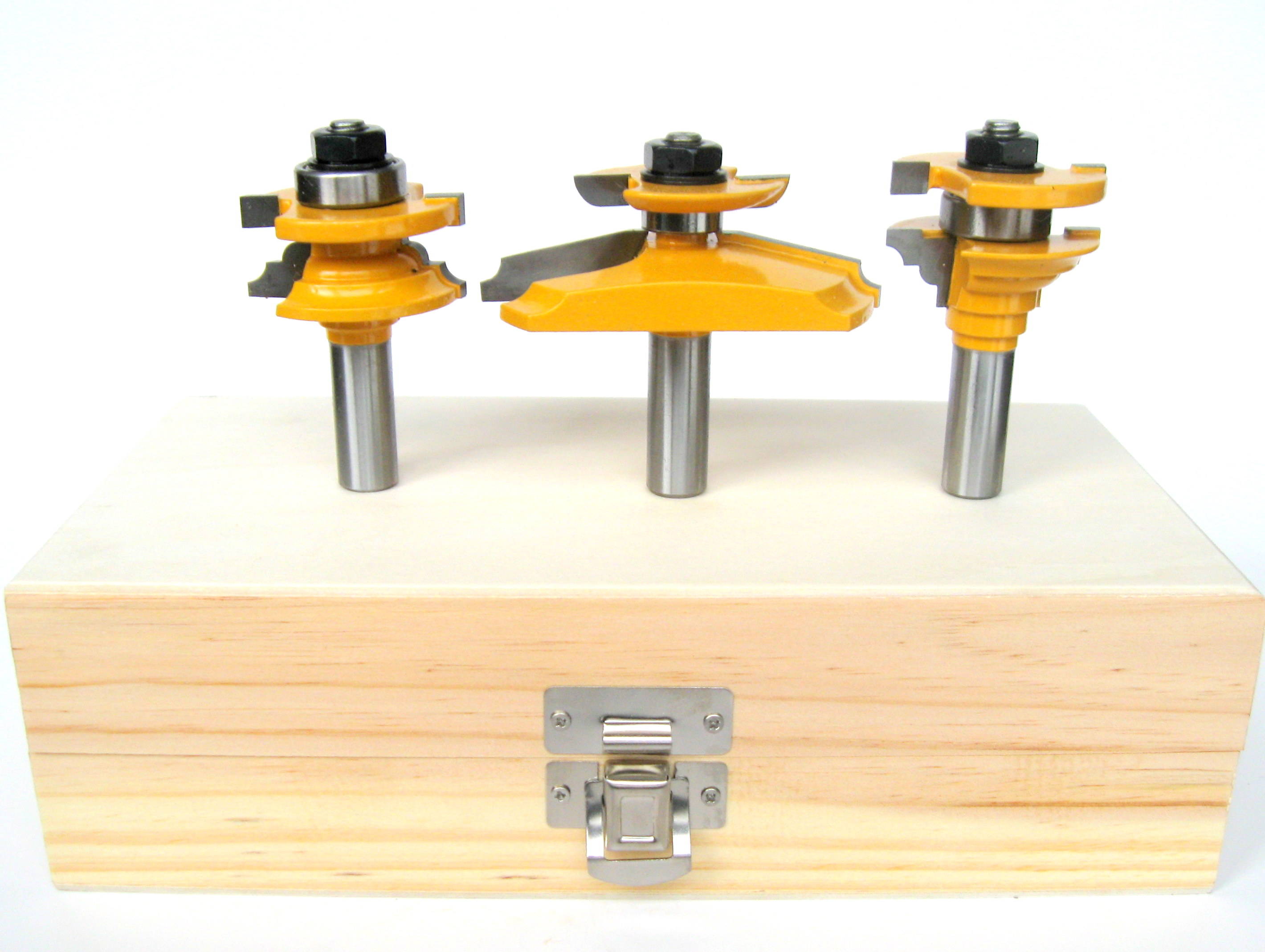 Yonico 12338q Ogee 3 Bit Raised Panel Cabinet Door Router Bit Set 1/4