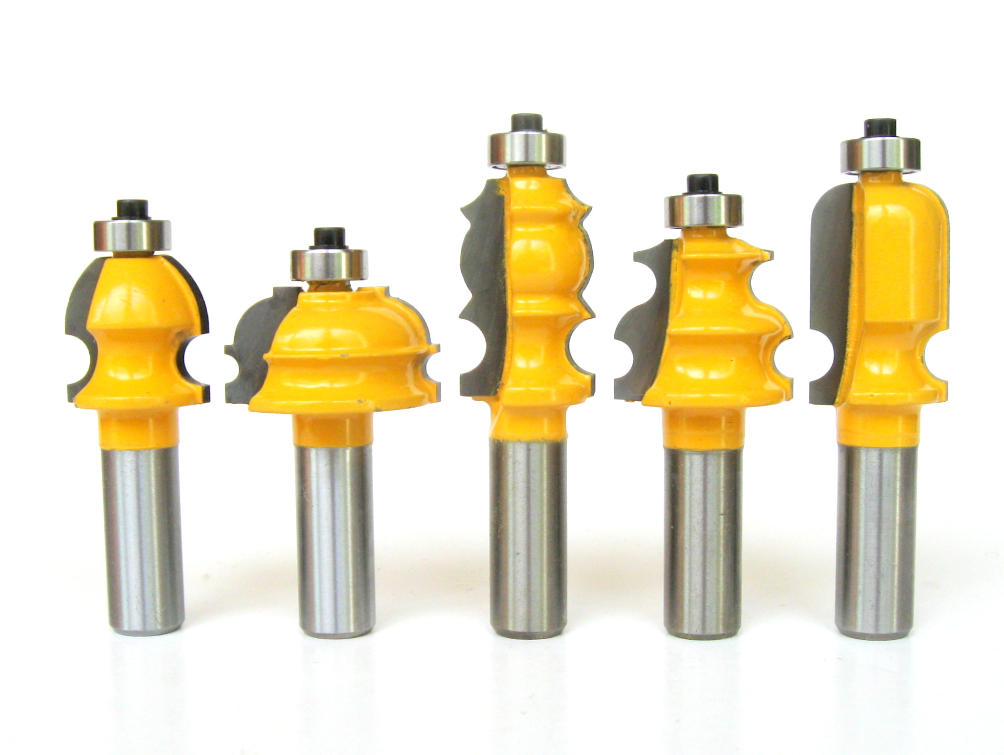 5 pc 1/2" Shank Architectural Specialty Molding 3 Router Bit set S