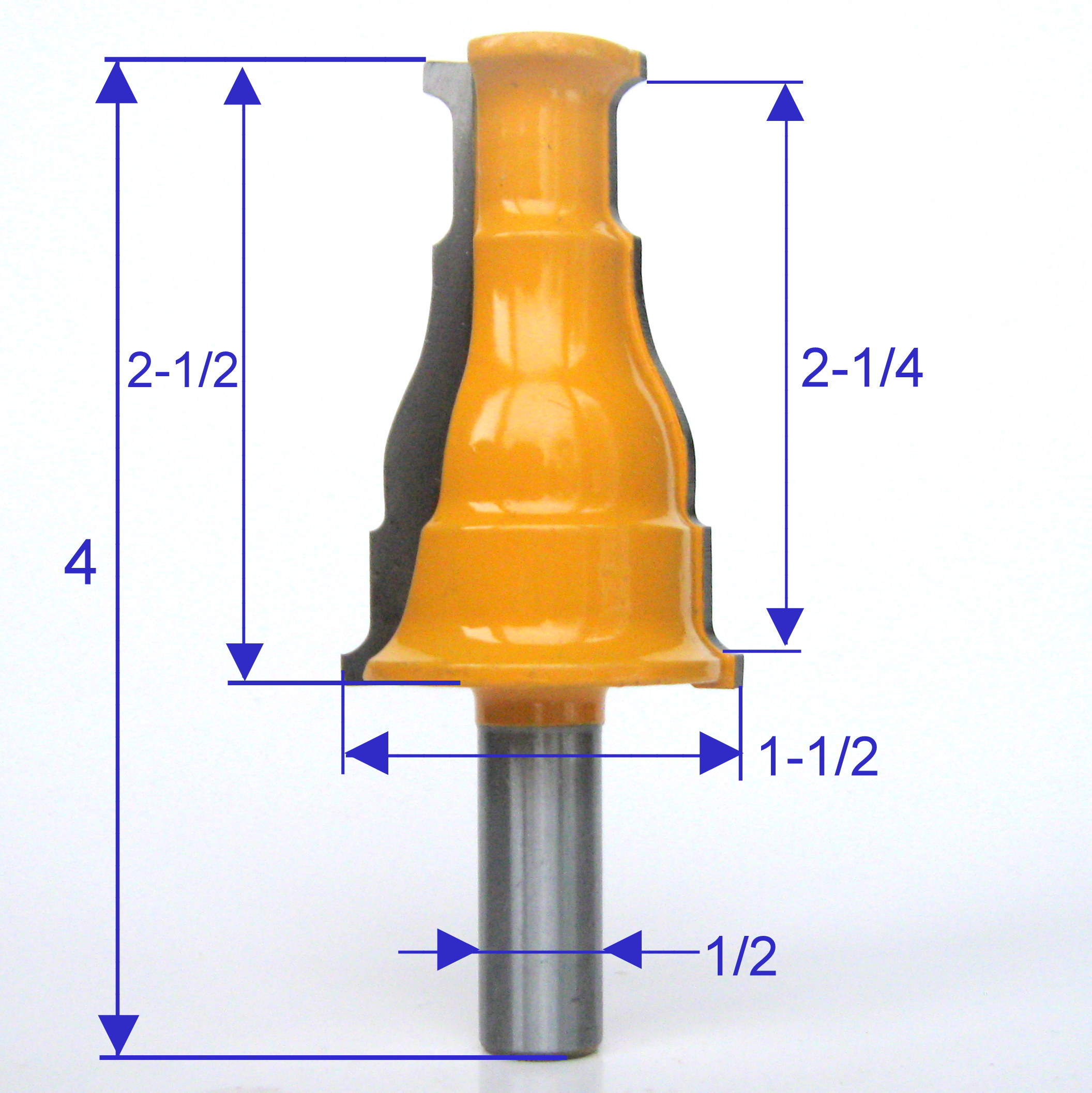 1 PC 1/2" SH Window & Door Casing and Base Molding Router Bit