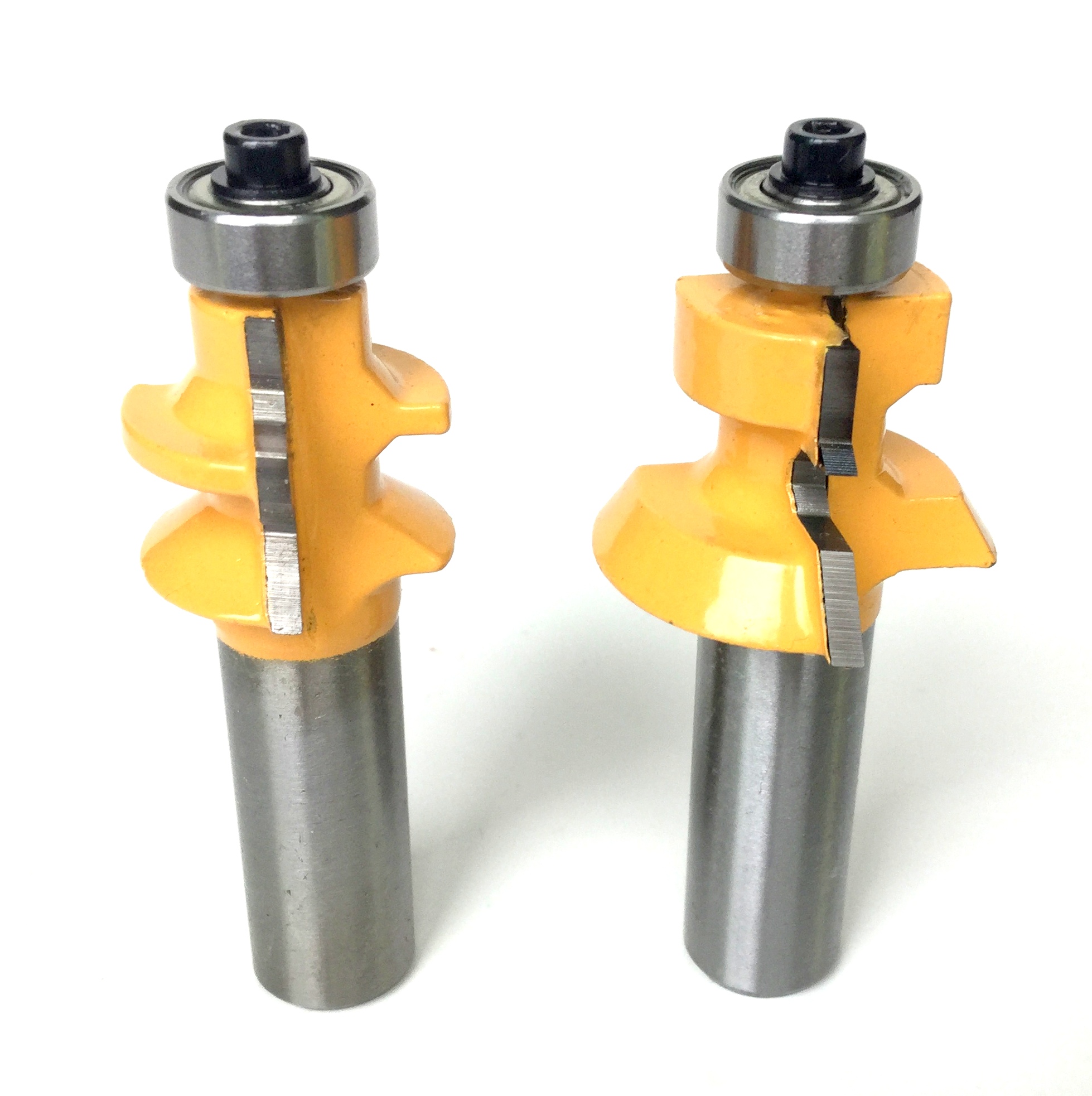 2 pc 1/2" shank Wood 1/2"5/8" Floor with Nail Slot Router Bit Set S