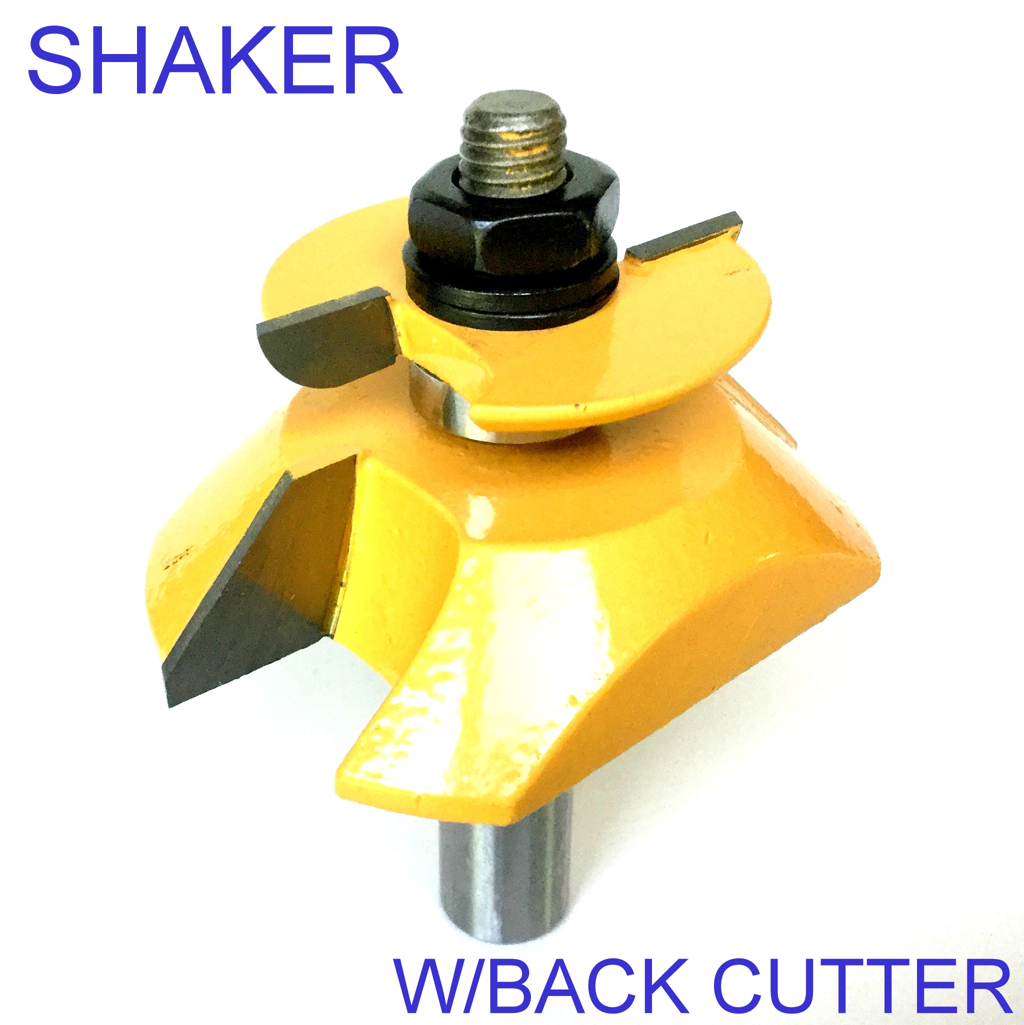 1pc 1/2"SH 45° Shaker Raised Panel w/Back Cutter Router Bit S