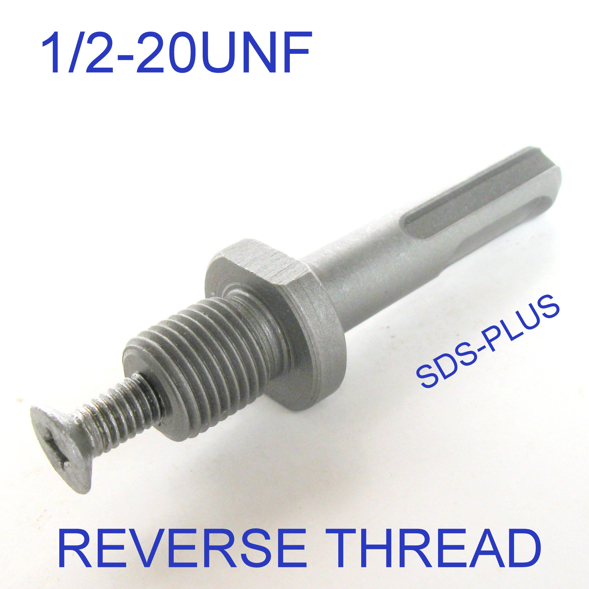 1 pc SDS Plus Chuck Adapter 1/2" 20UNF Thread with Reverse Screw sct