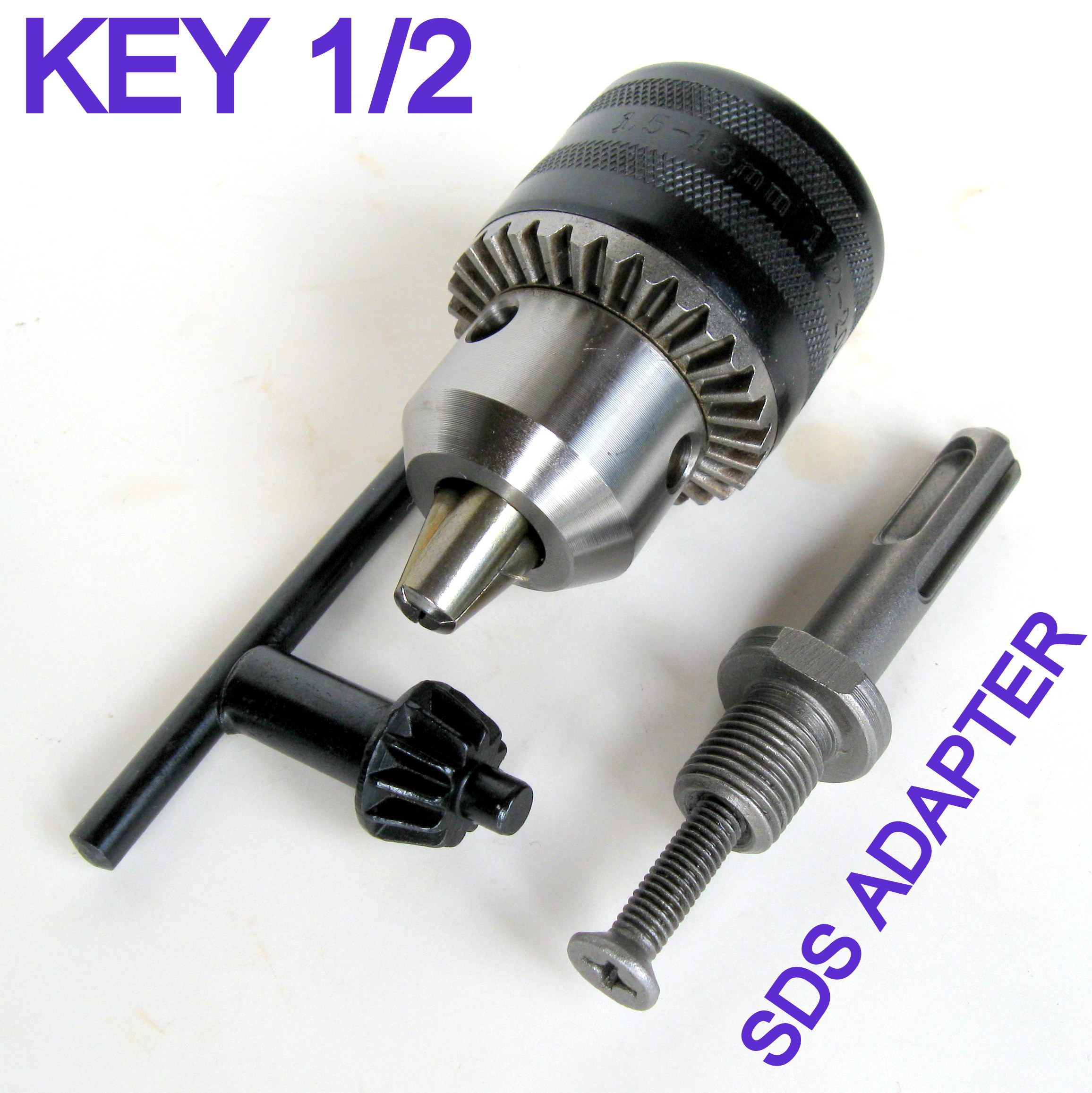 Home & Garden 1Pc 3Jaw Drill Chuck SDS Adaptor to Hold 213mm Drill