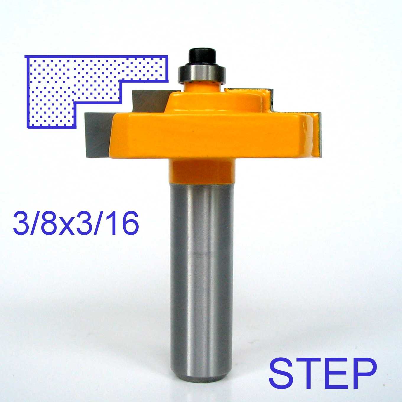1 PC 1/2 SH Picture Frame Stepped Rabbet Molding Router Bit sct888