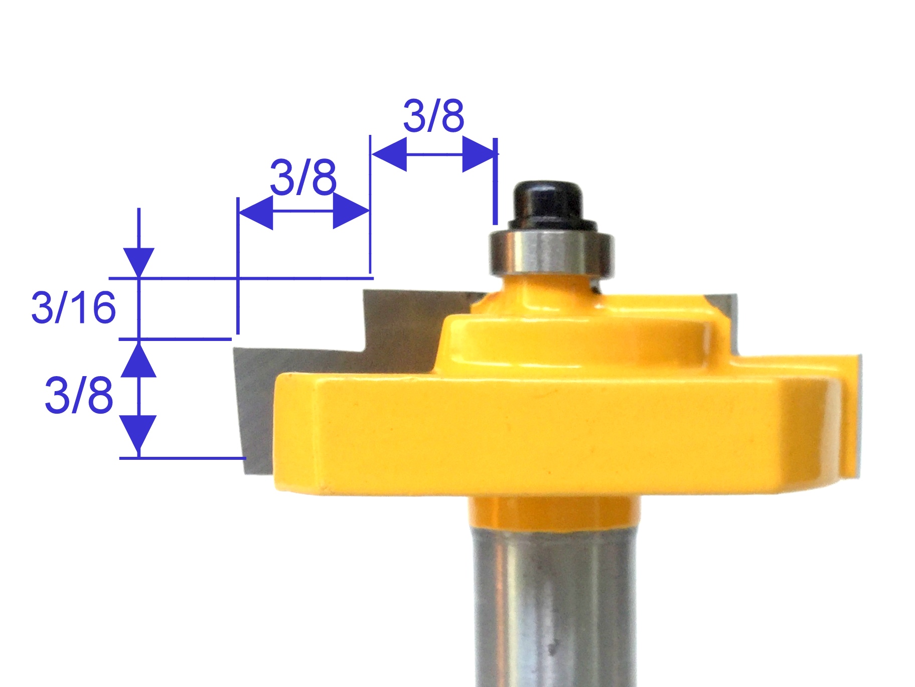 1 PC 1/2 SH Picture Frame Stepped Rabbet Molding Router Bit sct888