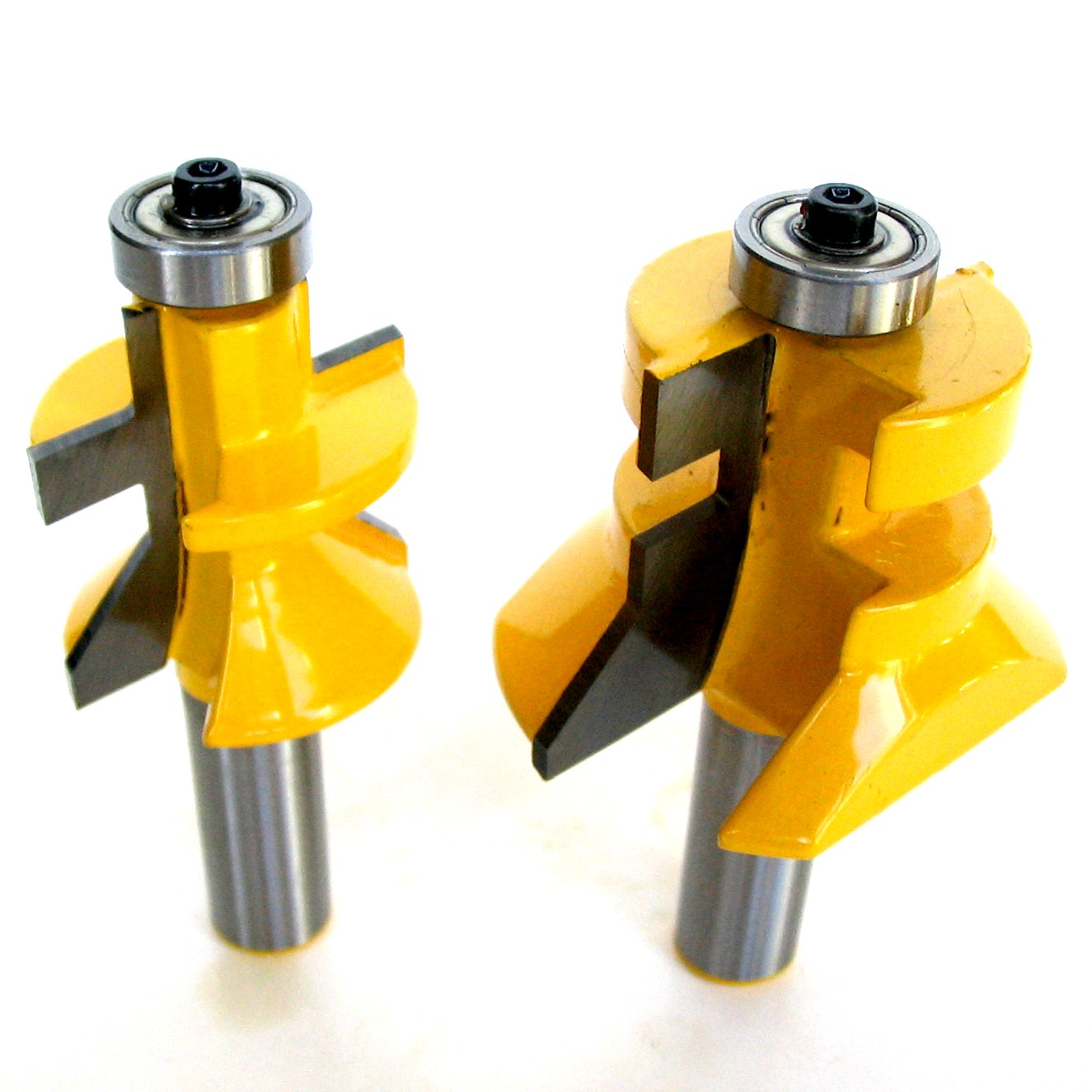 2 pc 1/2" Shank VJoint Vnotch Tongue and Groove Joint Router Bit Set